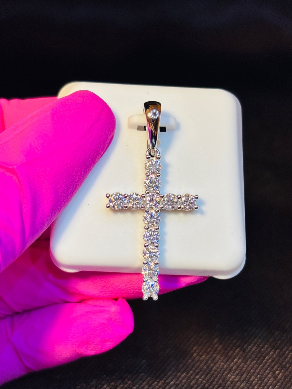 VVS Moissanite Cross Pendant